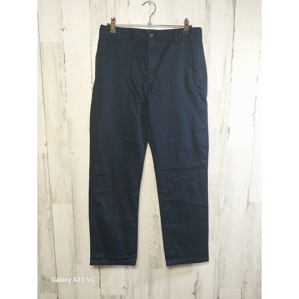 NEW The Children's Place Boys Uniform Straight Chino Pants Navy Blue Size 12 H